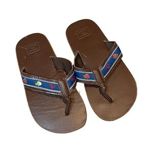 Janie and Jack School of Fish Flip Flops Sandals 9